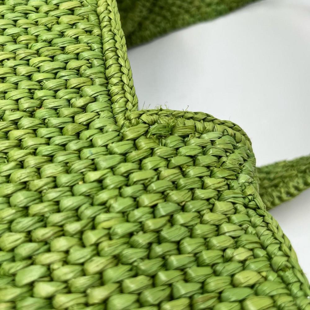 LOEWE Font Tote Small Basket Bag Green Women's - Picture 6 of 10